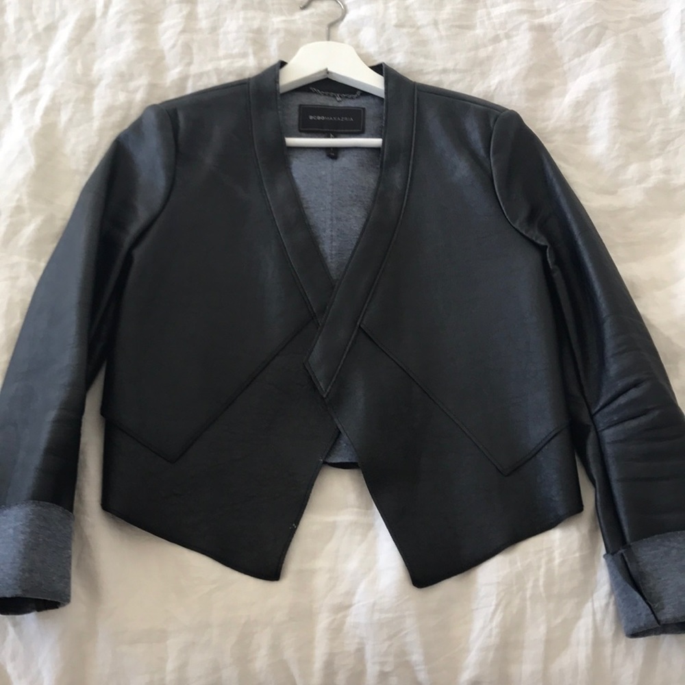 Bcbg leather jacket xs